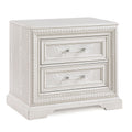 2 Drawer Storage Nightstand Bedroom Furniture - Antique White