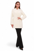 Opéra Cashmere Blend Overcoat in White
