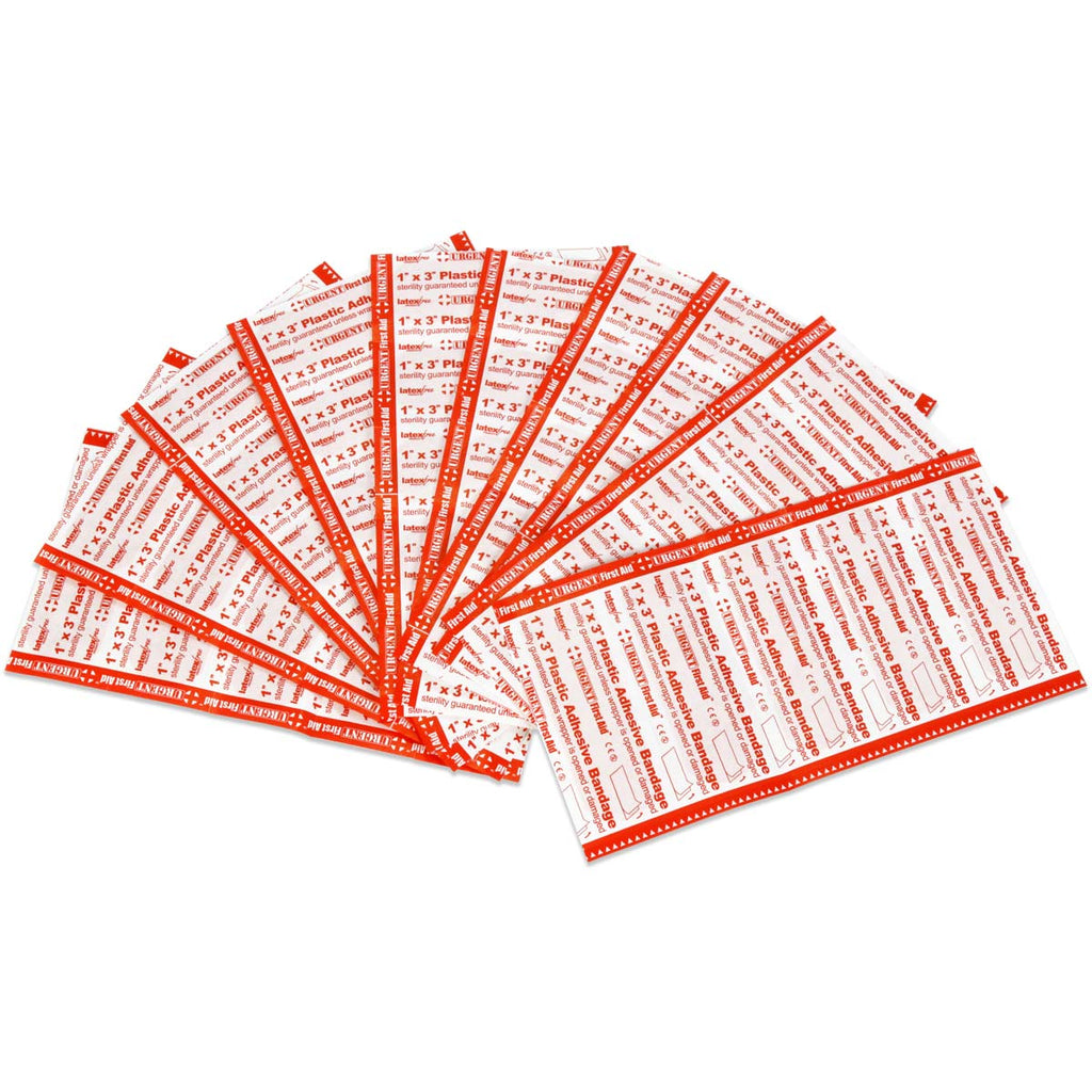 1,000 Adhesive Bandage, 1" x 3" Plastic Strips