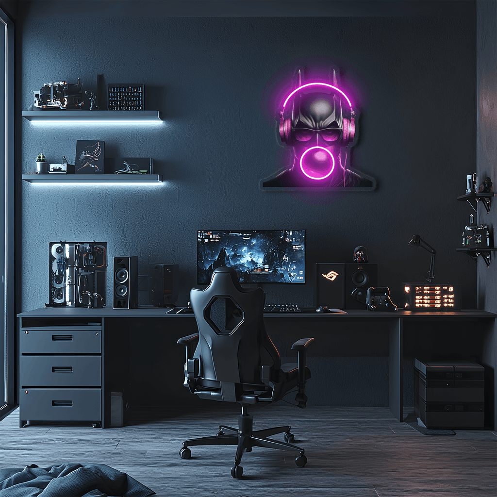 Batman LED Neon Light Sign - Modern Wall Art Home Theater Decor