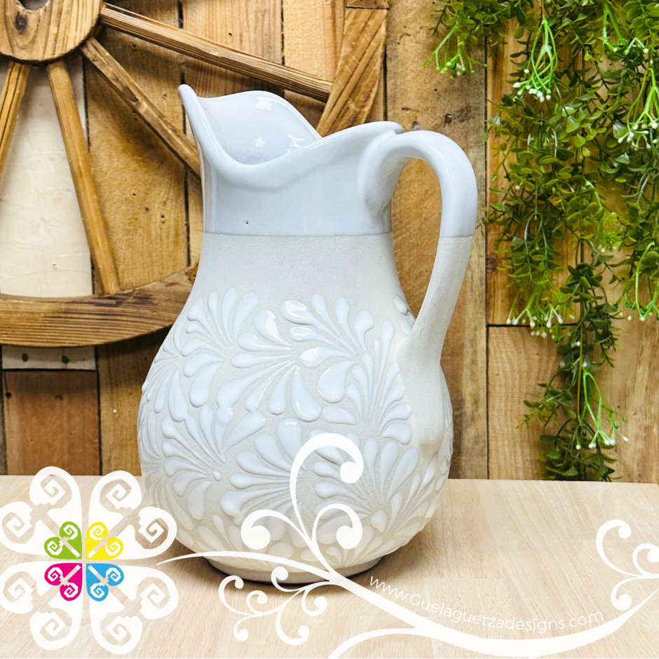 White Espiga Pato Pitcher Set - 4 Cups