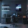 LED Car Neon Wall Art Sign - UV Printed Acrylic Garage Decor With Integrated LED Light