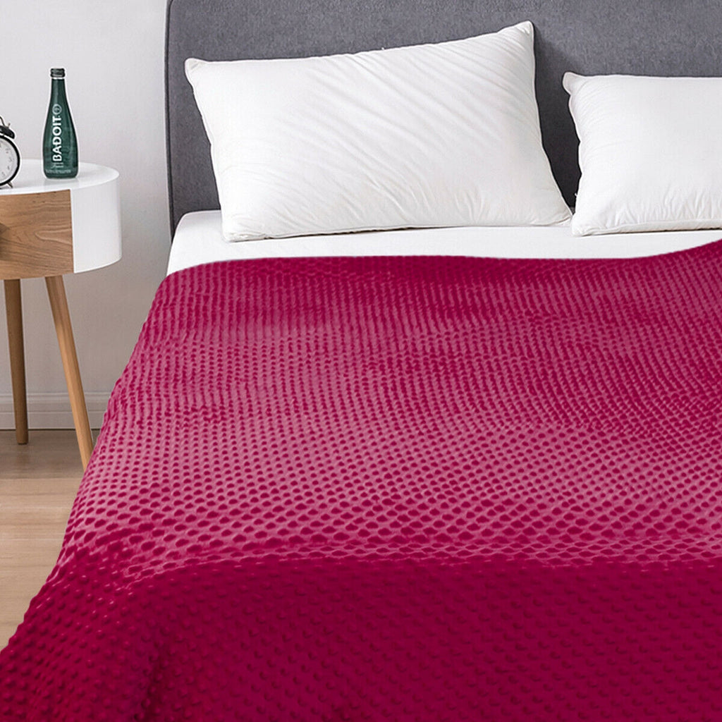 3 Piece 7lbs Heavy Weighted Blanket-Pink