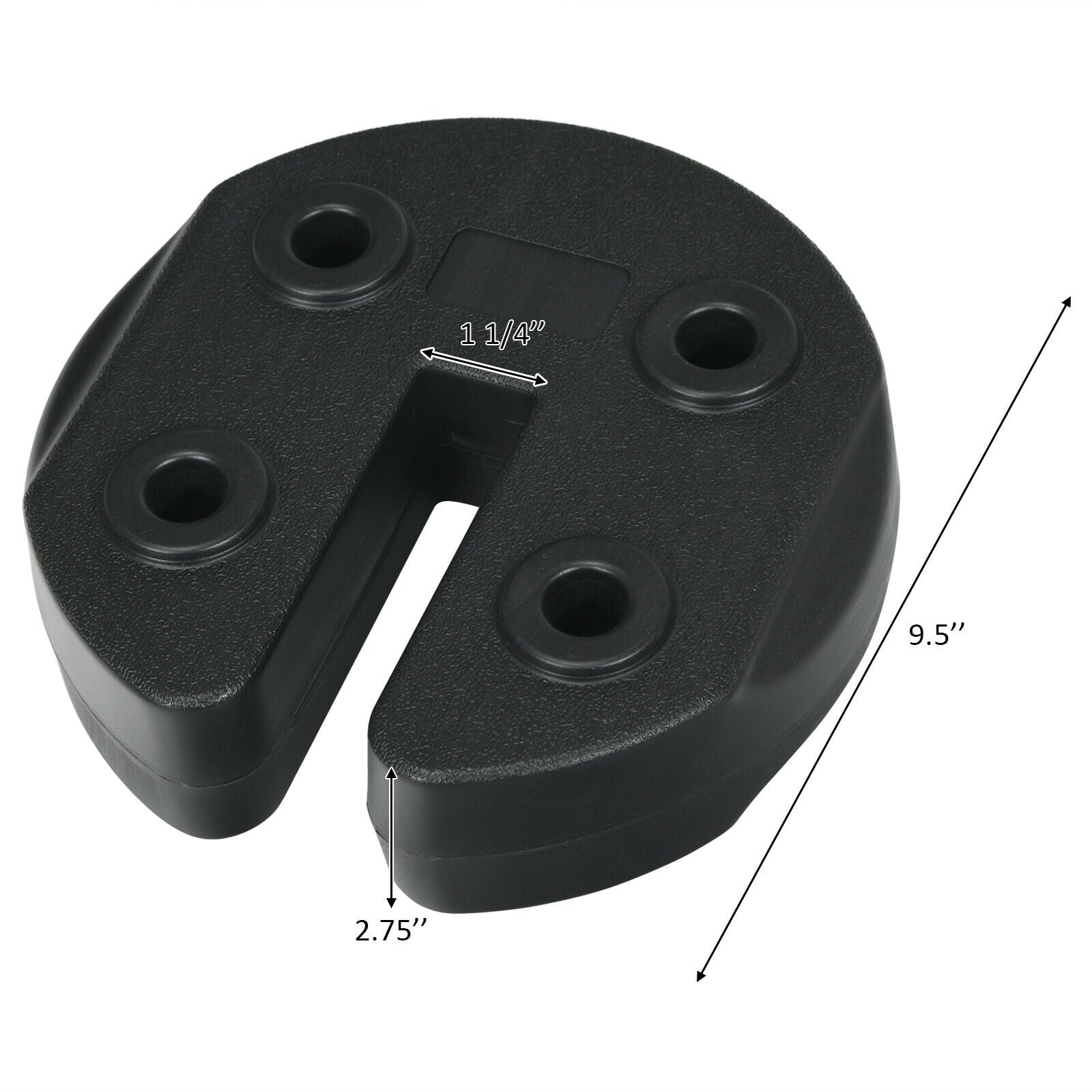 Set of 4 Canopy Weights 20lbs Weight Plate Kit with No-Pinch Design