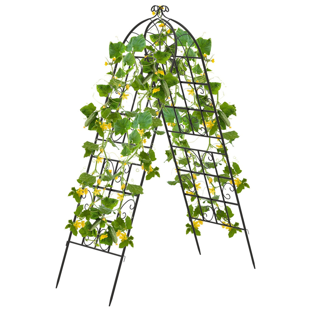 2/4 Pack 71 x 20 Inch Metal Garden Trellis for Climbing Plants