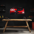 Car Neon LED Wall Art Sign with UV Printed Acrylic Vibrant Integrated Lighting Decor