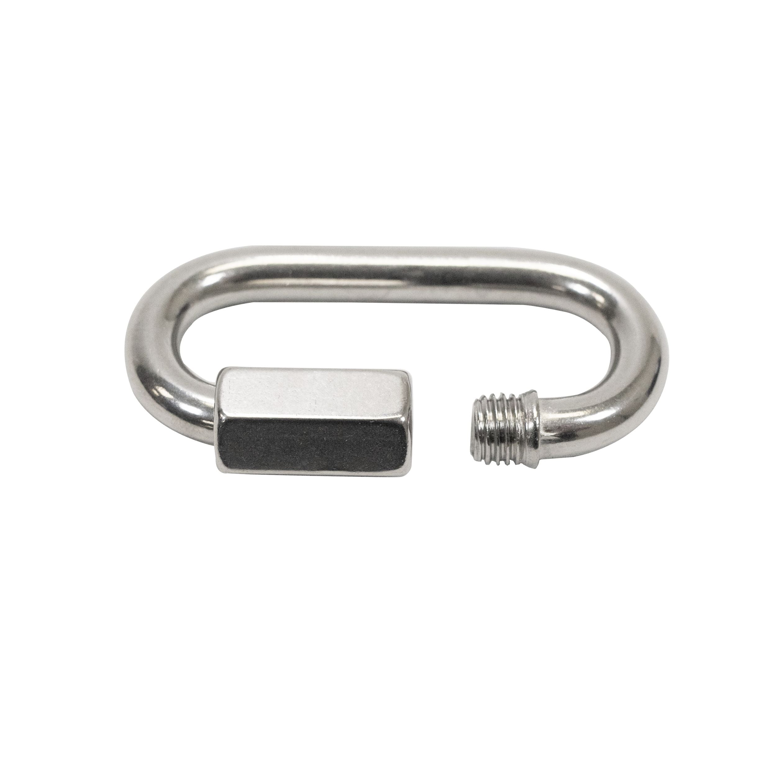 Scuba Choice 7cm SS Oval Quick Link Carabiner W/ Screw 9mm Opening