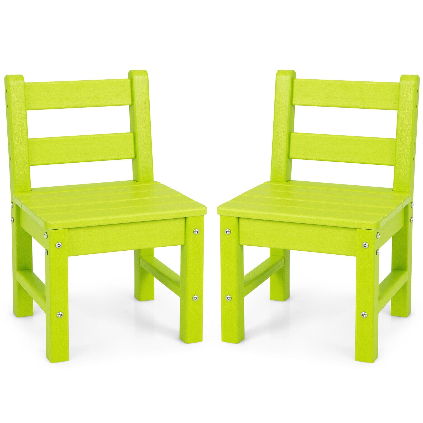 2 Pieces Kids Learning Chair set with Backrest