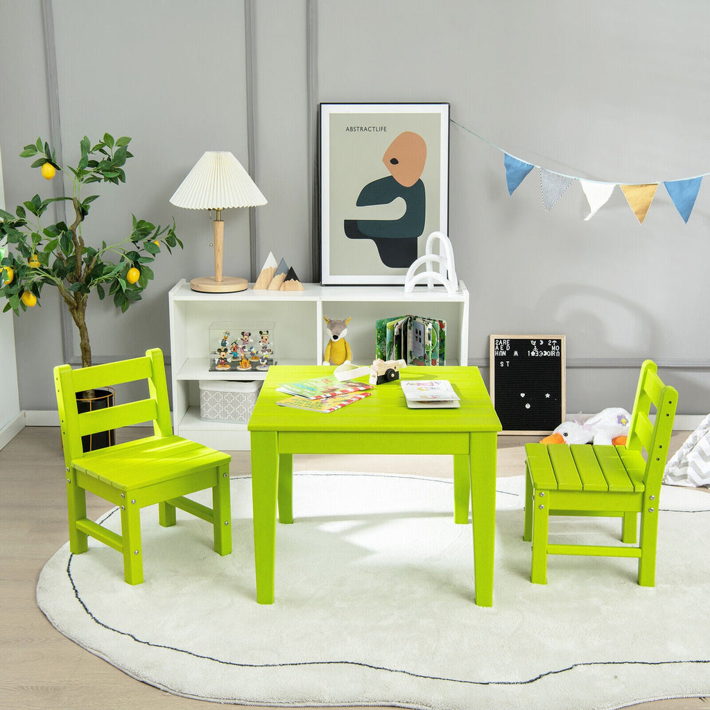 2 Pieces Kids Learning Chair set with Backrest