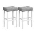 2 Pieces Counter Height Bar Stools with Sponge Padded Cushion