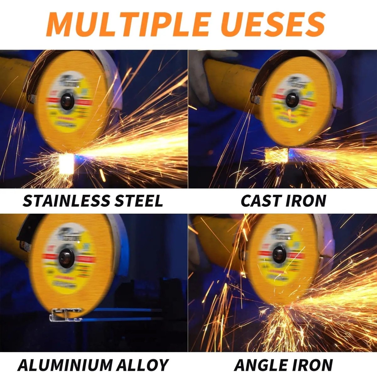 Cut Off Wheels 4 inch Thin Metal (50 pcs) & Stainless SteelCutting Wheel, Professional Fast Cutting Disc