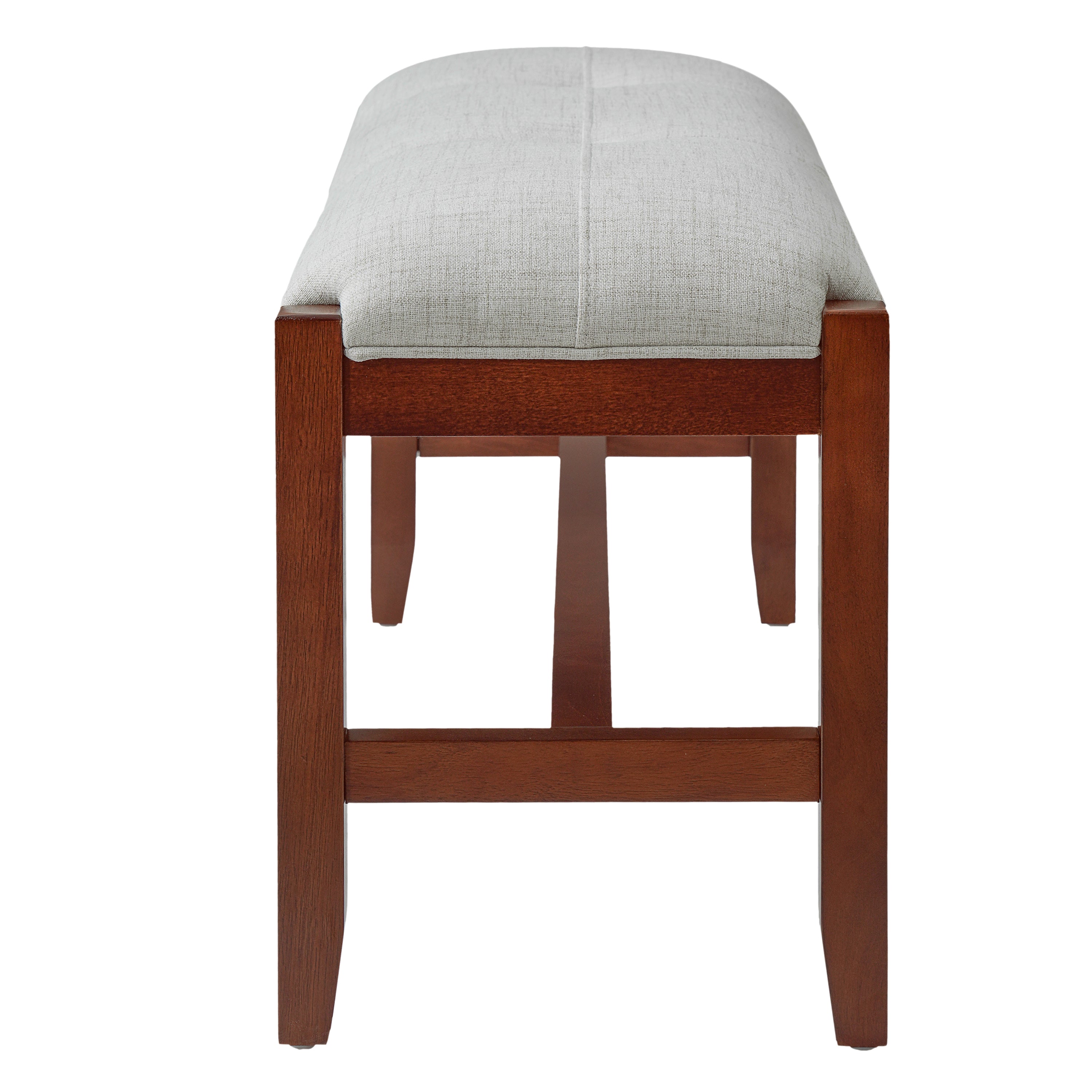 4-Piece Dining Set, 1 Marble-Look Table with 2 Upholstered Chairs and 1 Bench