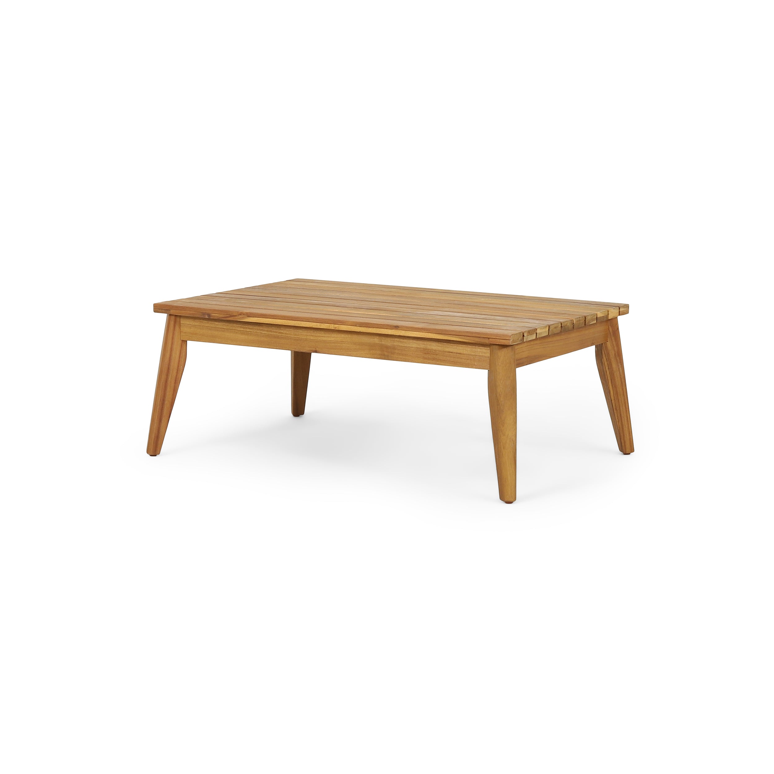 Outdoor Chat Set Acacia Wood Rope Teak Cushions 4 Piece Seats 4