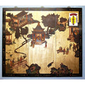 Three Panel Set Oriental Scene 96" Wide x 83.5" Tall