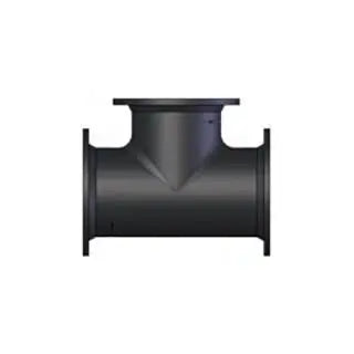 6" X 3" Cast Iron Flanged Reducing Elbow Black