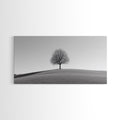 Loneliness - Framed Canvas Print Ready To Hang Wall Art - Thought Provoking Art - Moody Wall Art - Moody Painting - Black and White Dead Tree Art