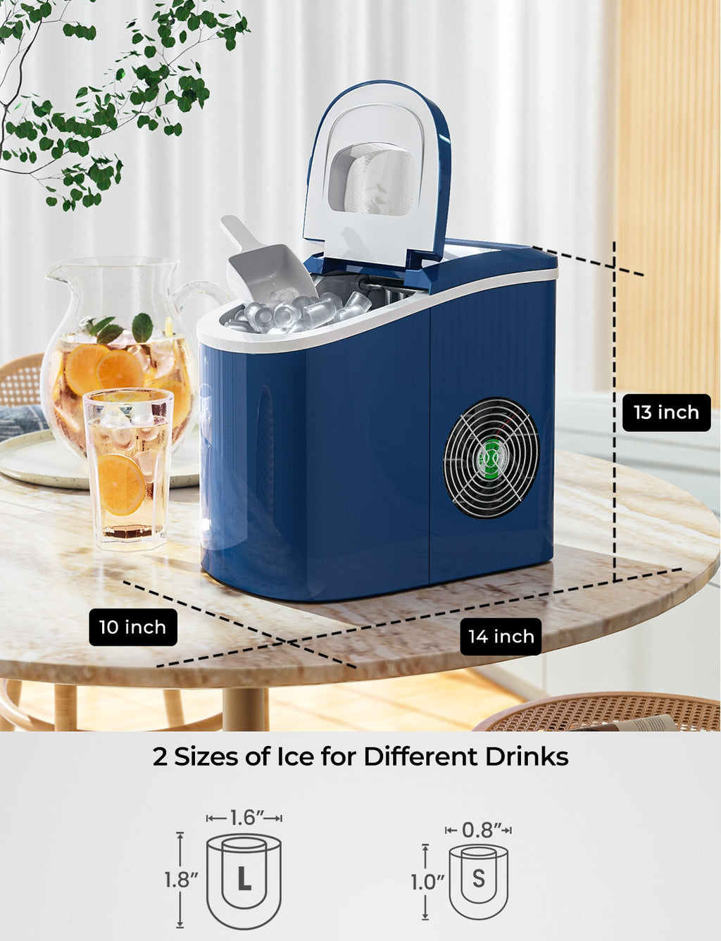 Mini Portable Compact Electric Ice Maker Machine