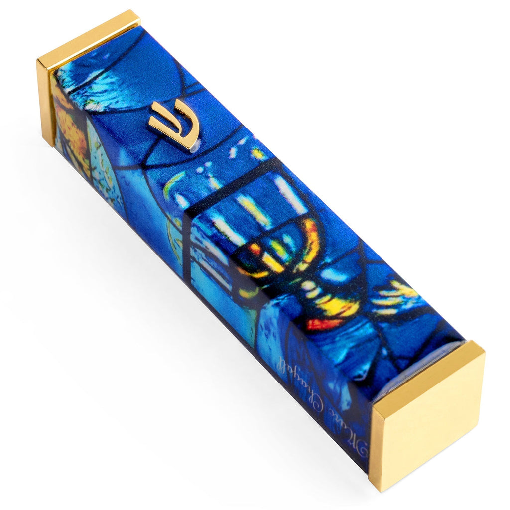 Colorful Mezuzah Cases Inspired by Chagall Windows – Chagall Series