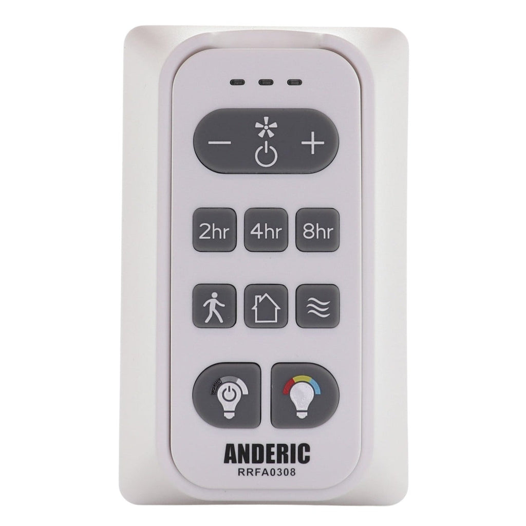 Anderic RRFA0308 Ceiling fan Remote Control for Harbor Breeze Boltz III, Mac III, Reverdy, Flanagan III, and Crestwell Fans - A25-FA0188A