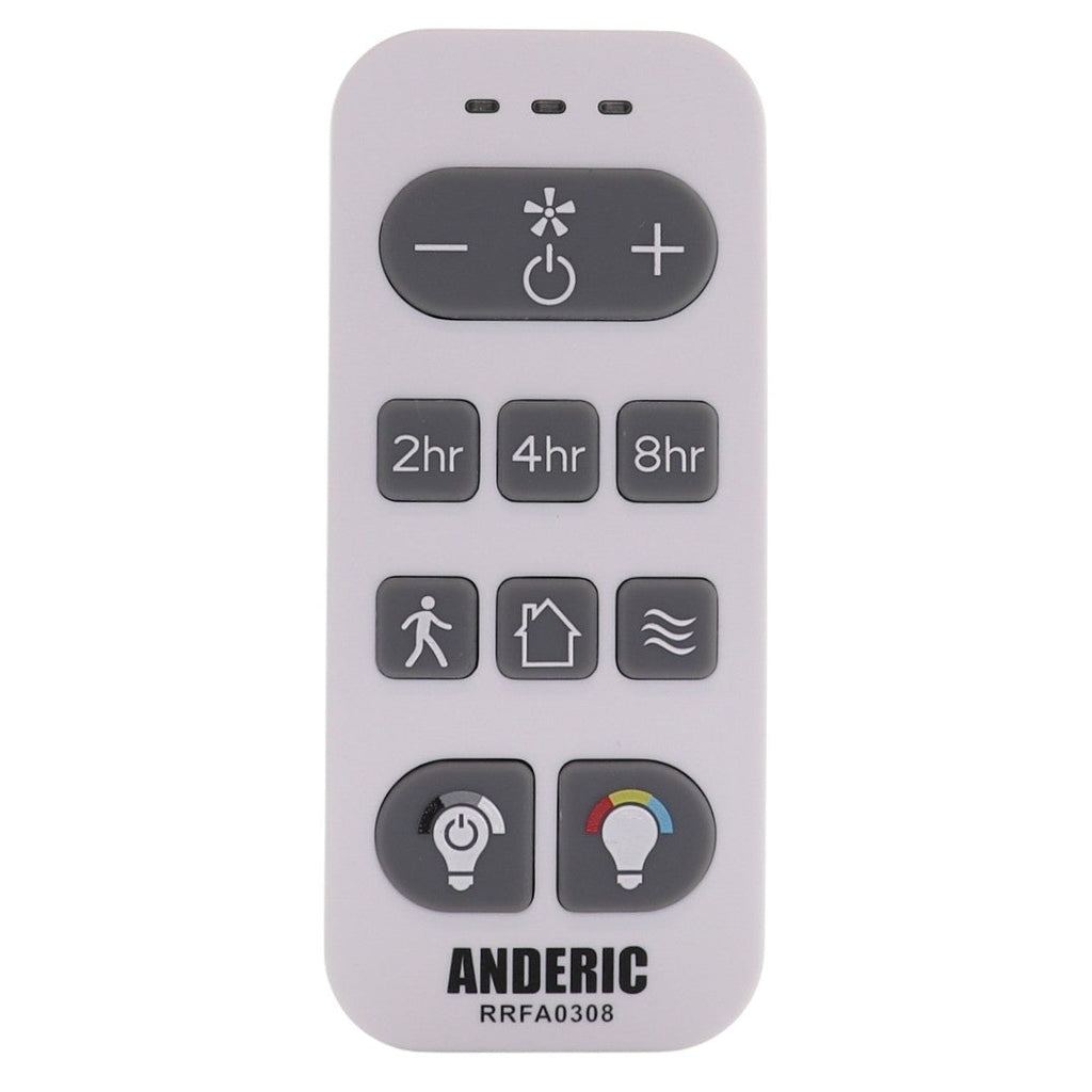 Anderic RRFA0308 Ceiling fan Remote Control for Harbor Breeze Boltz III, Mac III, Reverdy, Flanagan III, and Crestwell Fans - A25-FA0188A