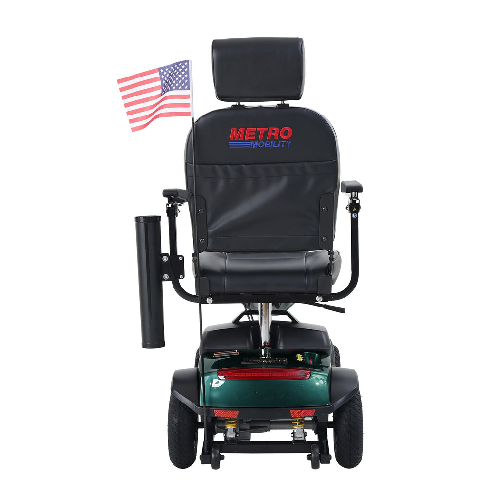 Mobility Scooter 4-Wheel Metal Emerald 16 Mile Range USB Charger 300W