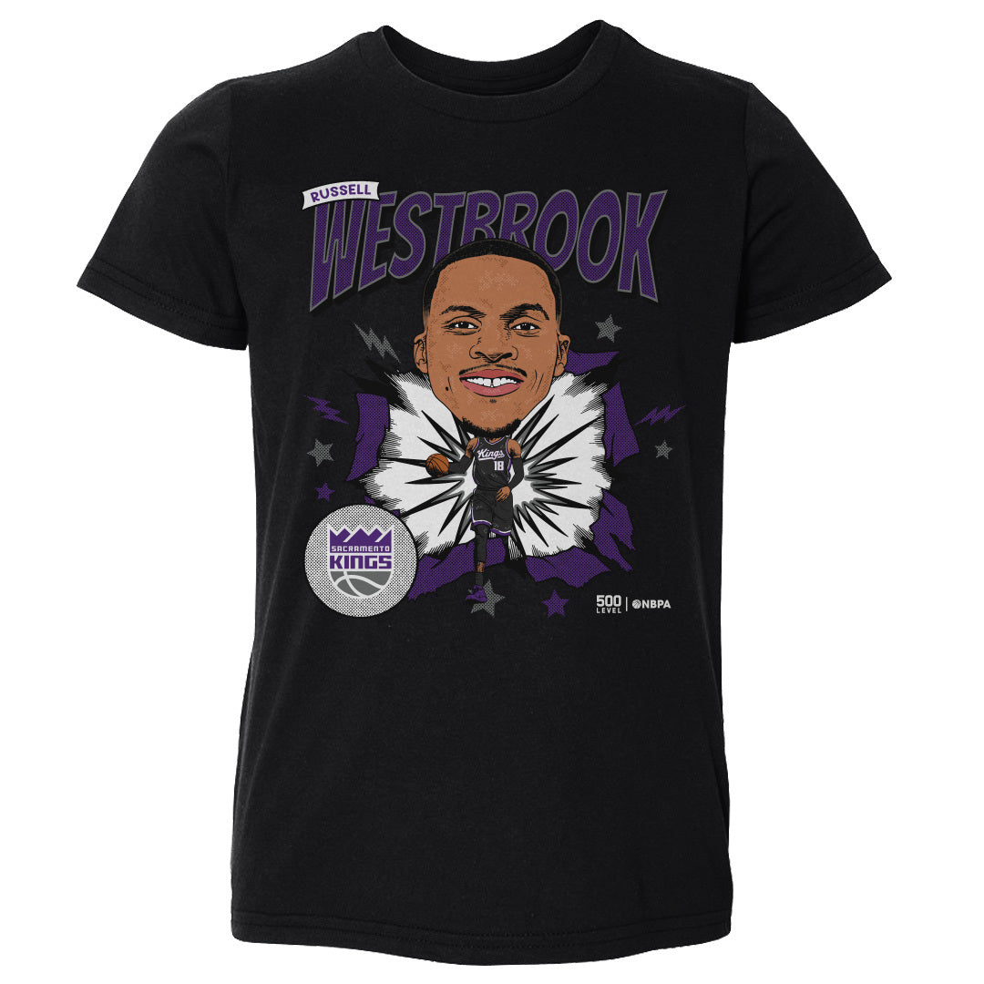 Russell Westbrook Sacramento Kings Caricature WHT