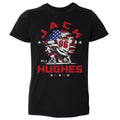 Jack Hughes New Jersey USA Flag Celebration WHT
