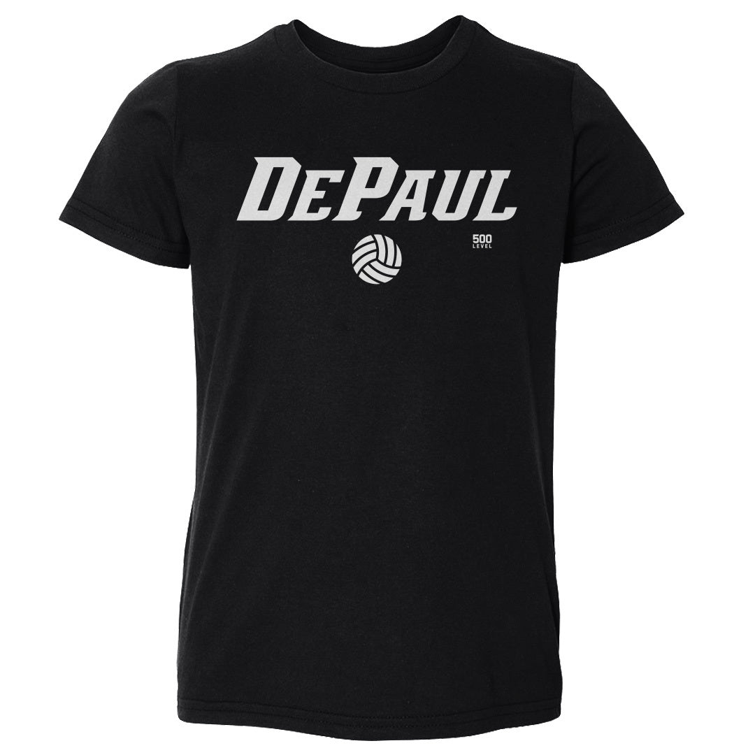 DePaul Blue Demons Volleyball Minimalist WHT