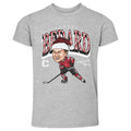 Connor Bedard Chicago Cartoon Santa Hat WHT