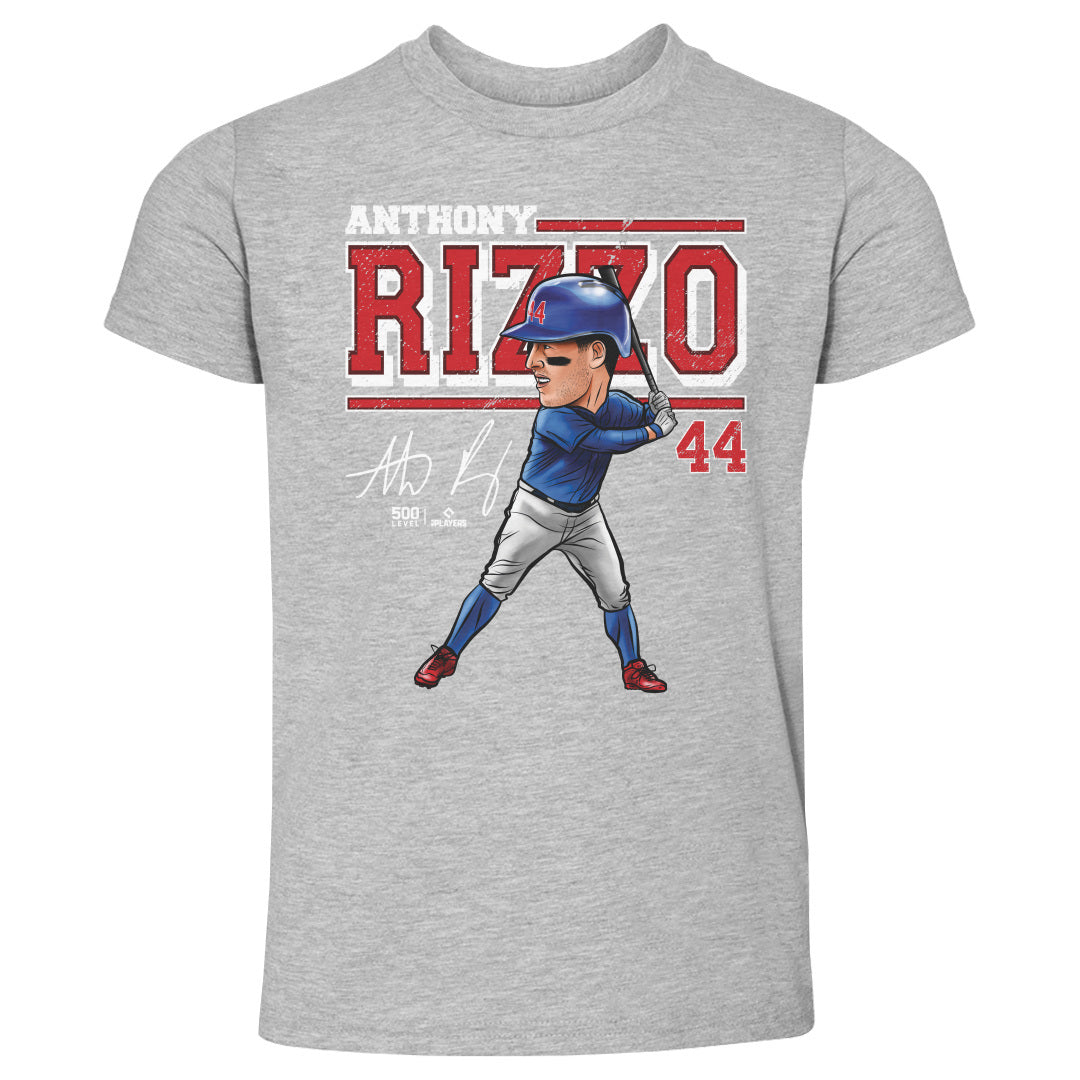 Anthony Rizzo Chicago C Cartoon WHT
