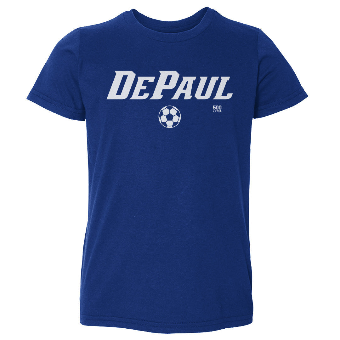 DePaul Blue Demons Soccer Minimalist WHT