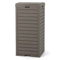 31 Gallon Large Outdoor Trash Can with Lid and Pull