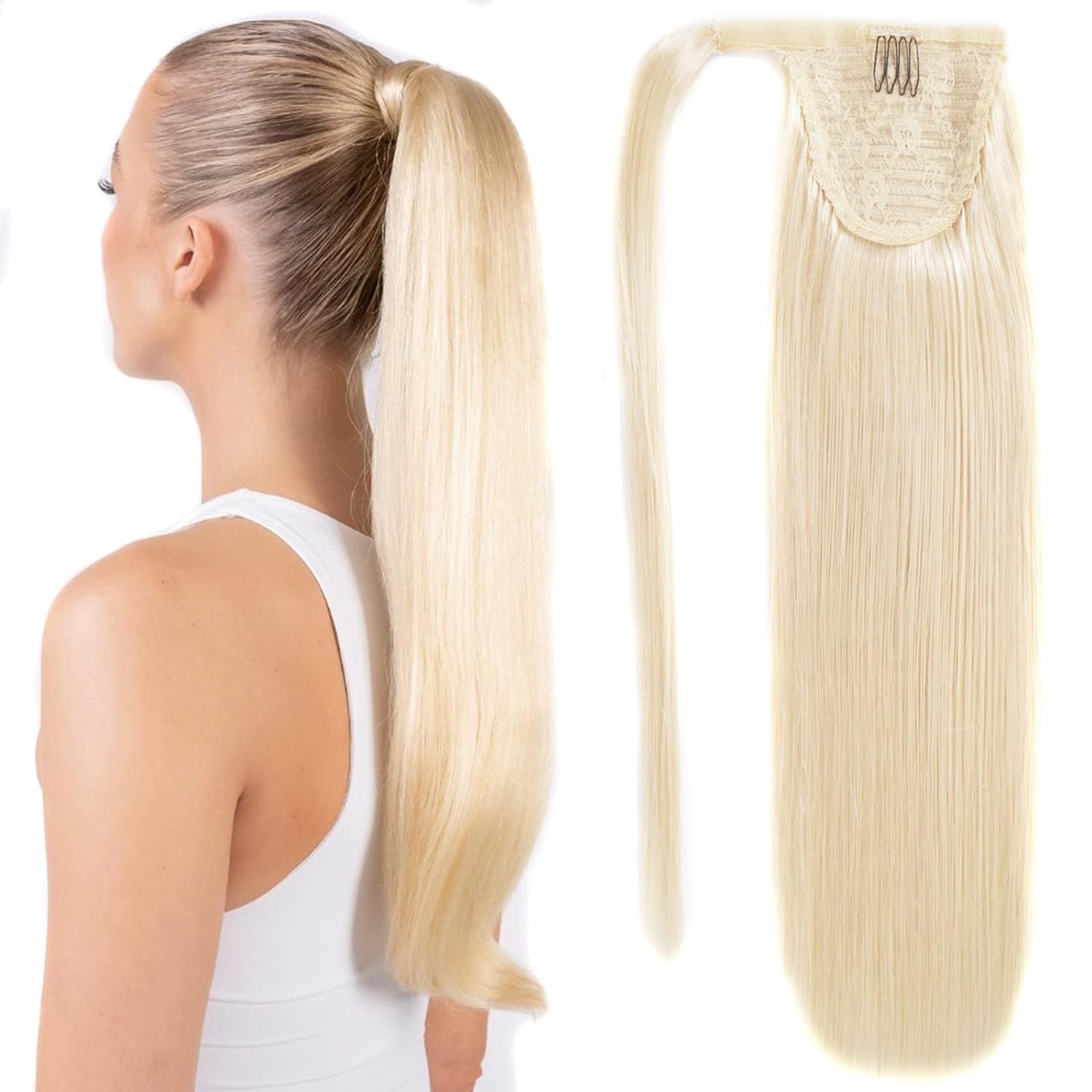 VIP Ponytail / Silky 18" 100% Human Hair