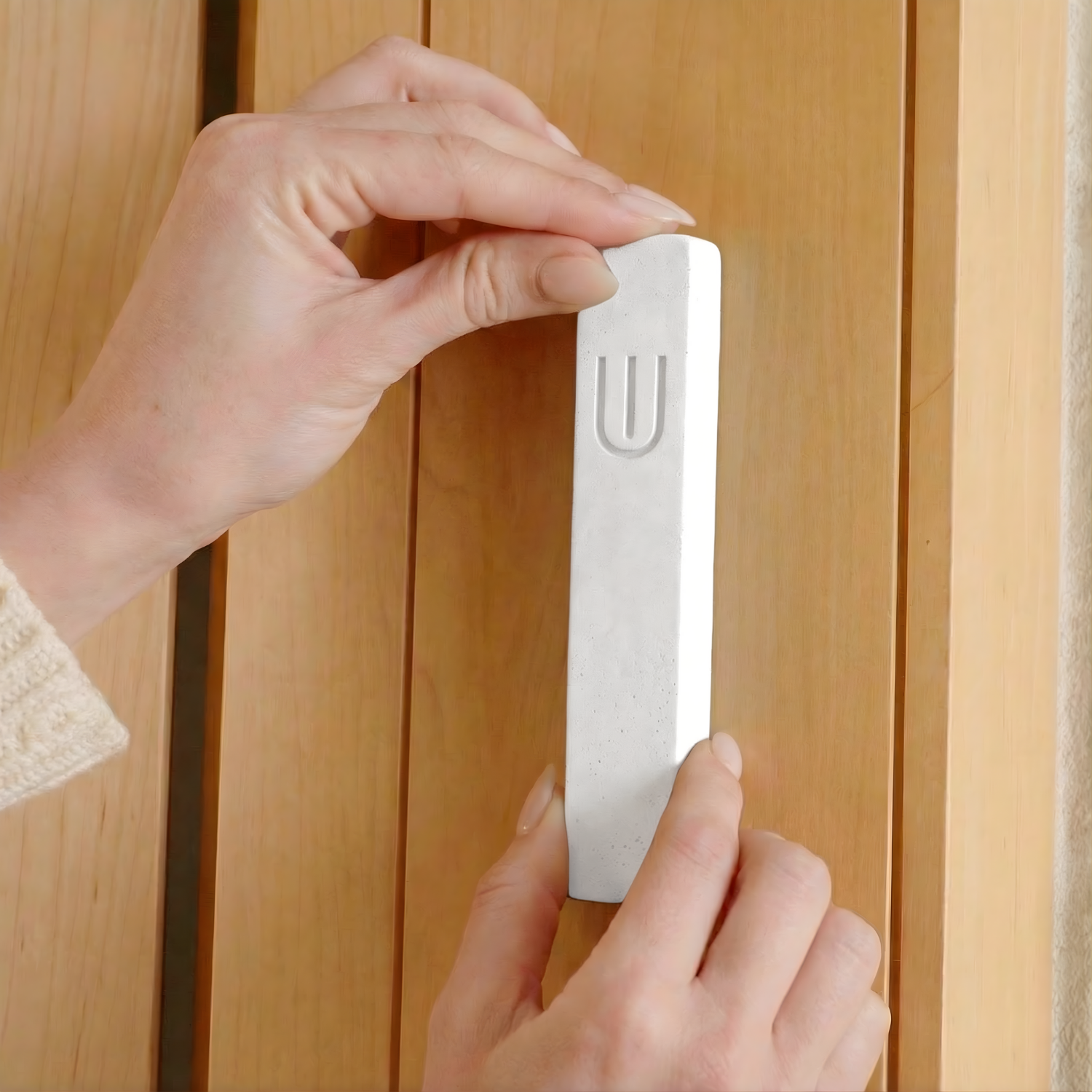 Minimalist Concrete Mezuzah for Modern Jewish Homes – Timeless Collection