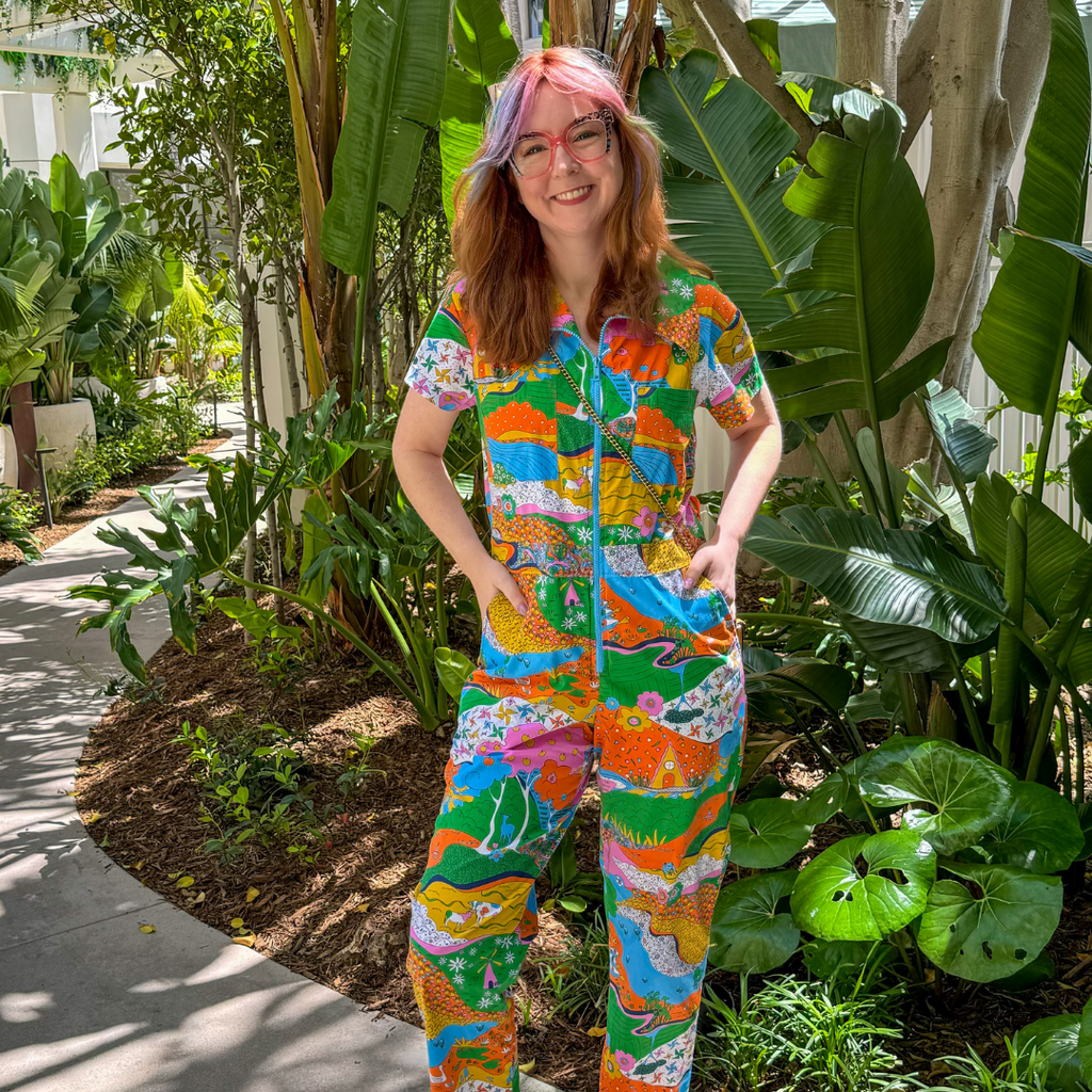 Landscape Jumpsuit in Rainbow Farm- Re-Stocked!