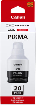 New, Pre-Owned - Canon GI-20 PGBK High-Yield Black Ink Bottle, 3383C001