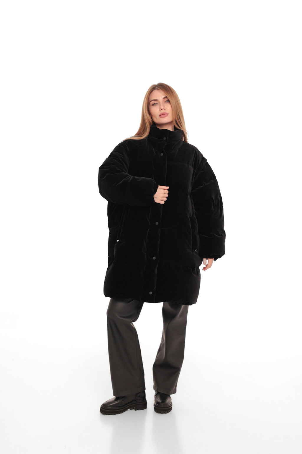 Transformer 2 in 1 Velour Down Coat┃Vest