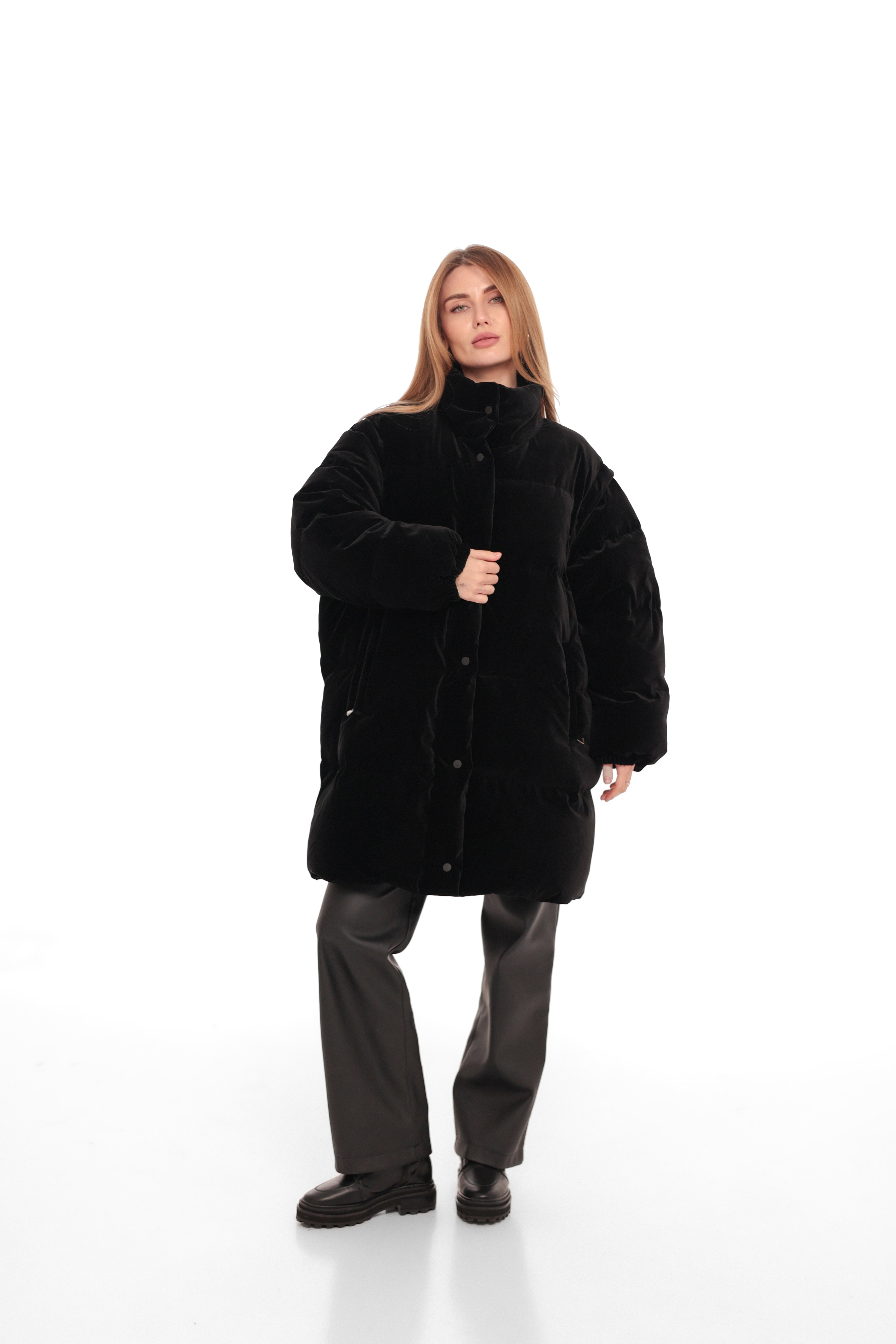 Transformer 2 in 1 Velour Down Coat┃Vest