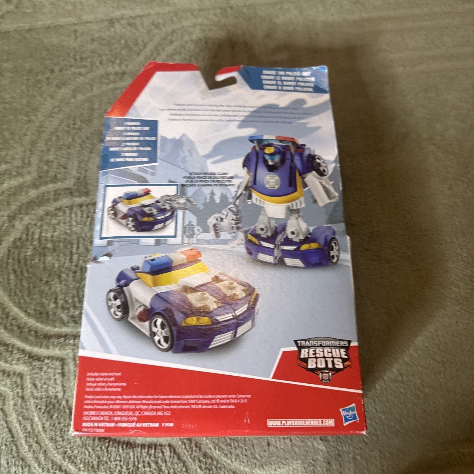 Transformers Rescue Bots Chase The Police-Bot 2 Step Conversion