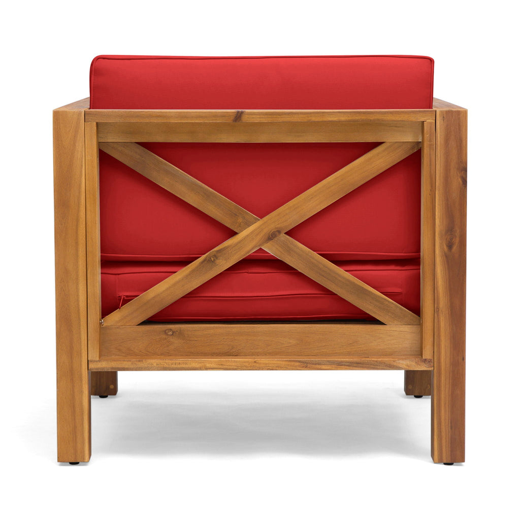 Brava Mid-Century Modern Club Chair with Water Resistant Cushions