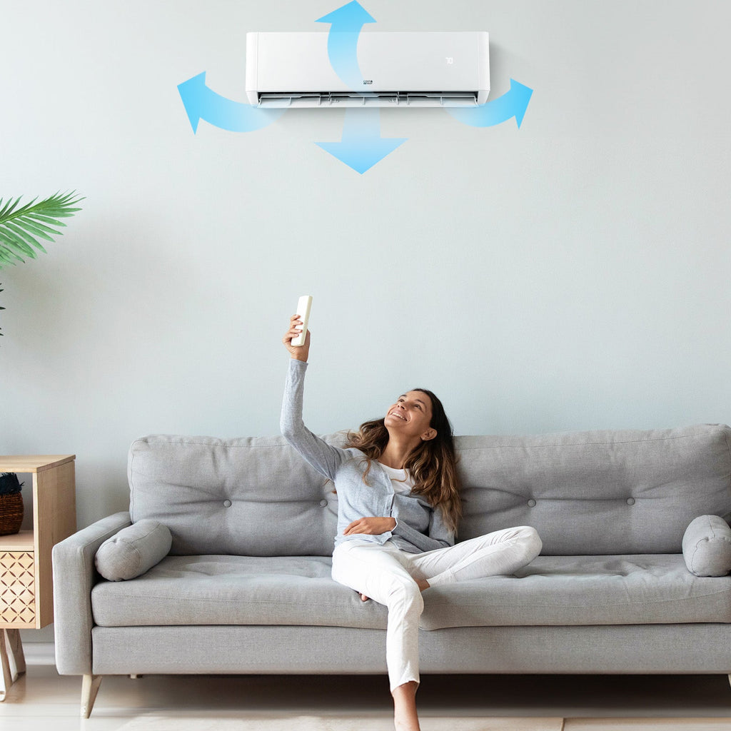36000 BTU 2 Zone 21.5 SEER2 Mini Split AC with Heat Pump