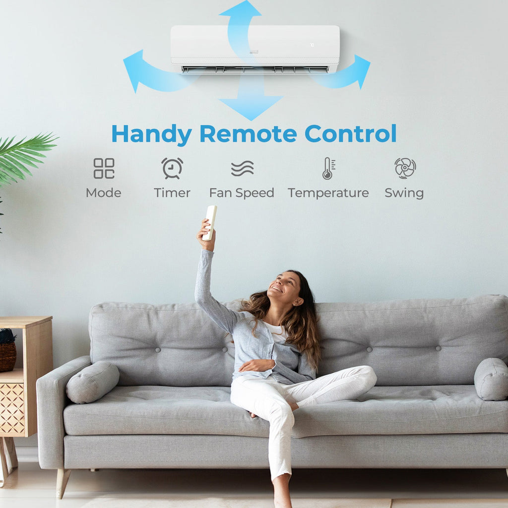 36000 BTU 2 Zone 19 SEER2 Mini Split AC with Heat Pump