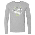 Jaylen Brown Boston Number Script WHT
