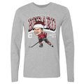 Connor Bedard Chicago Cartoon Santa Hat WHT