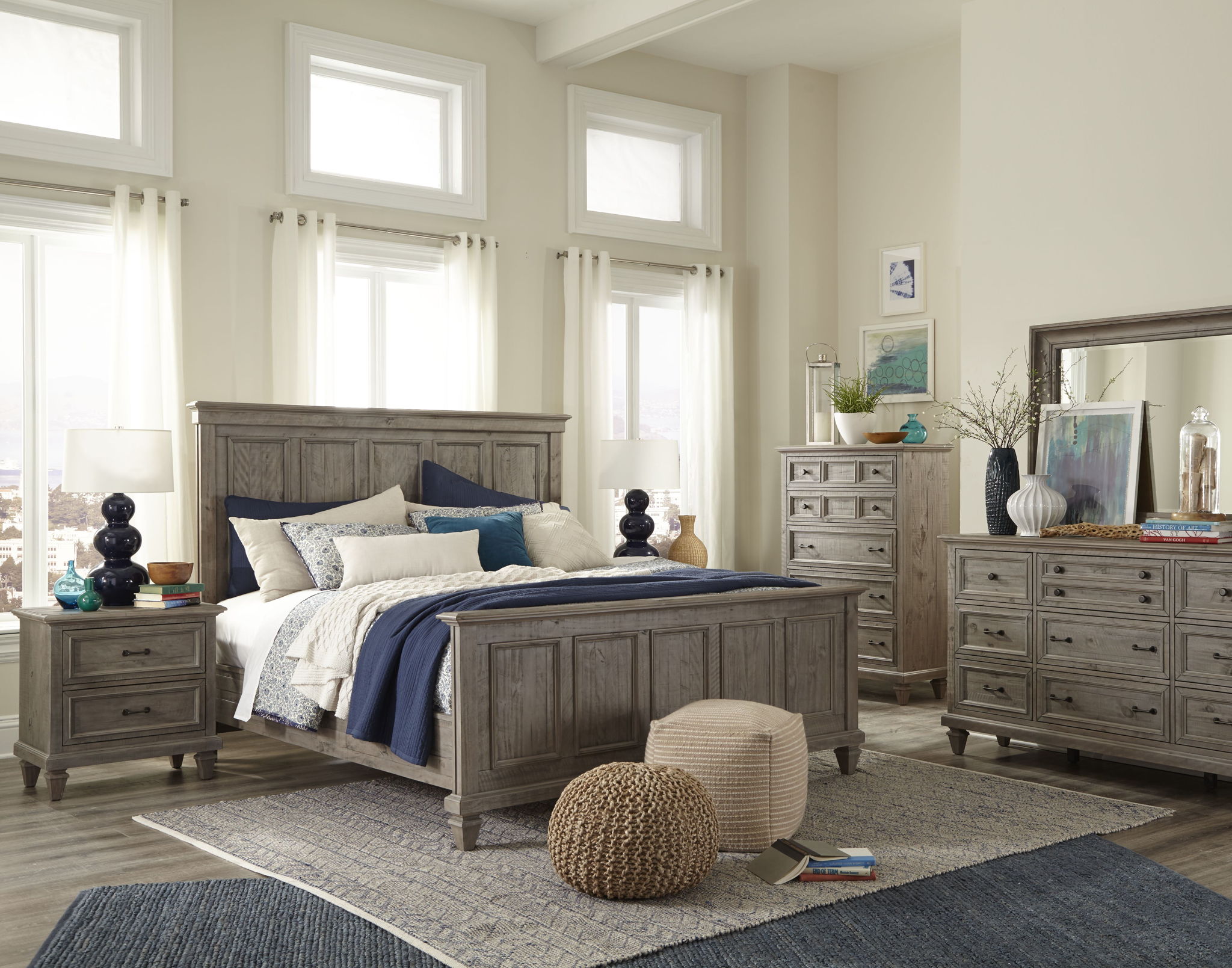Lancaster - Landscape Mirror - Dovetail Gray