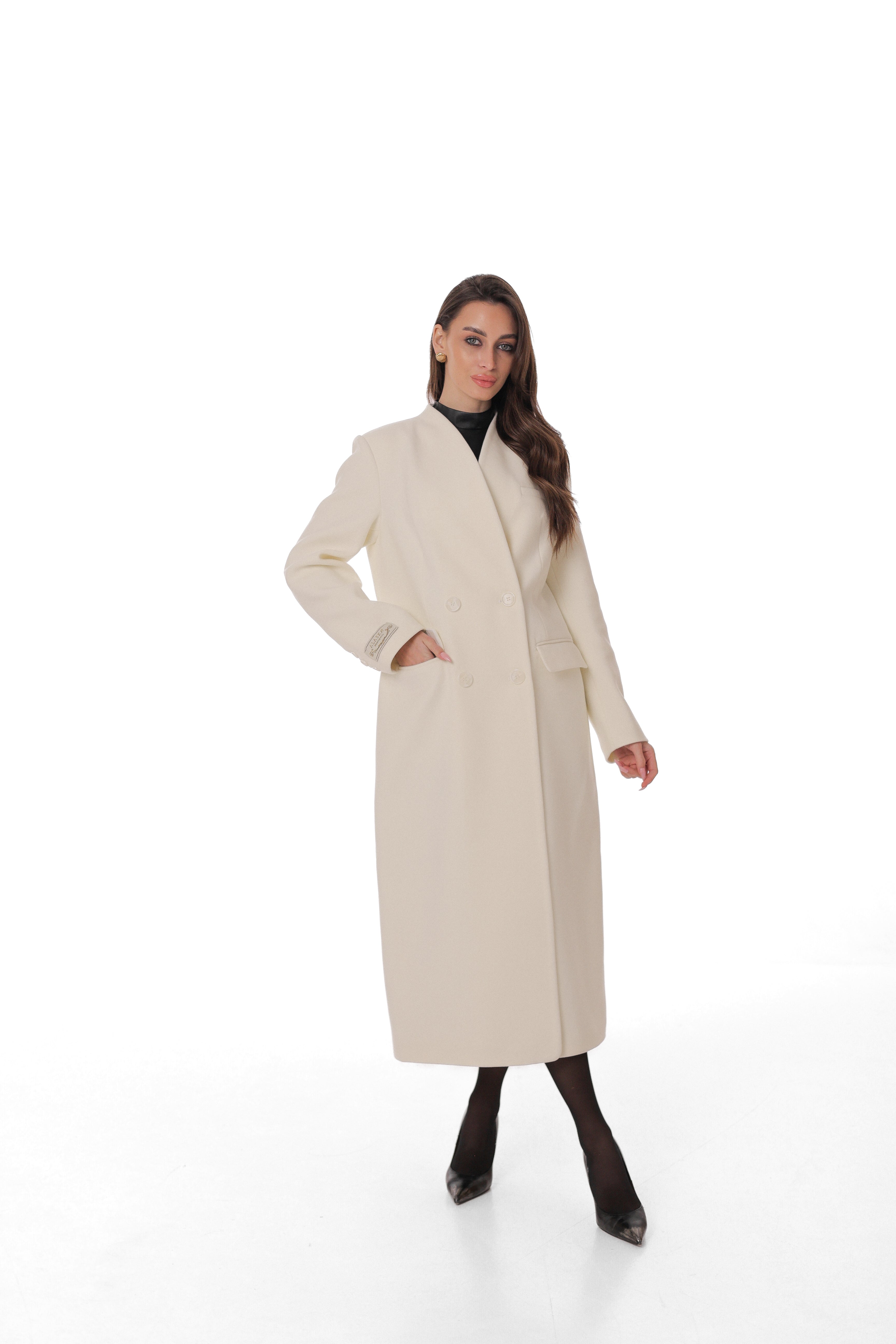 Amelia Longline Cashmere Blend Coat