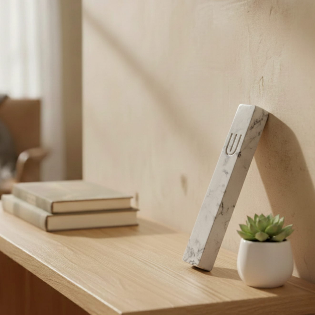 Raw Concrete Mezuzah with Sleek and Durable Finish – Timeless Collection