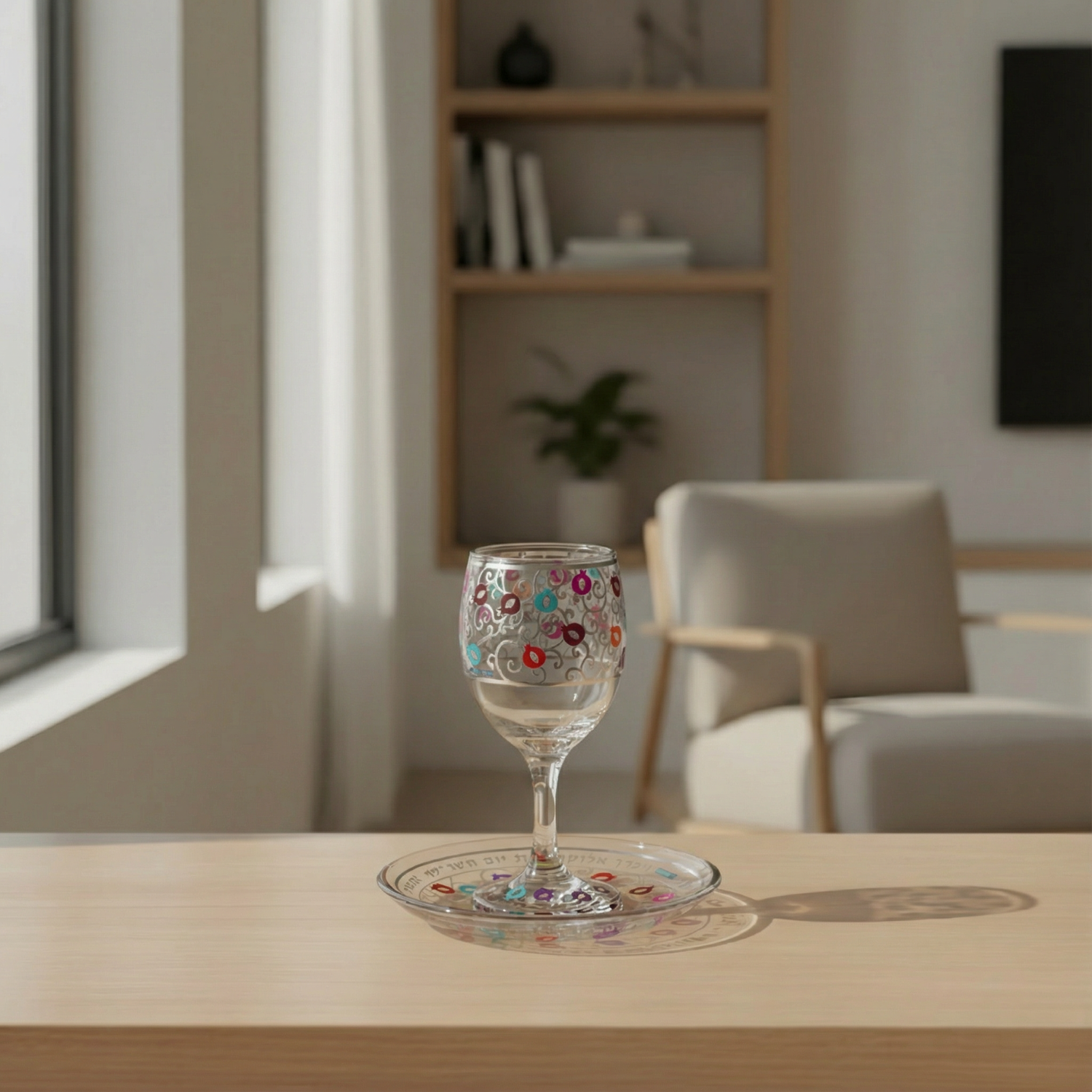 Unique Jewish Home Decor Shabbat Set – Pomegranate Chic Series