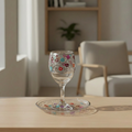 Glass Kiddush Cup Set with Pomegranate Design – Pomegranate Series
