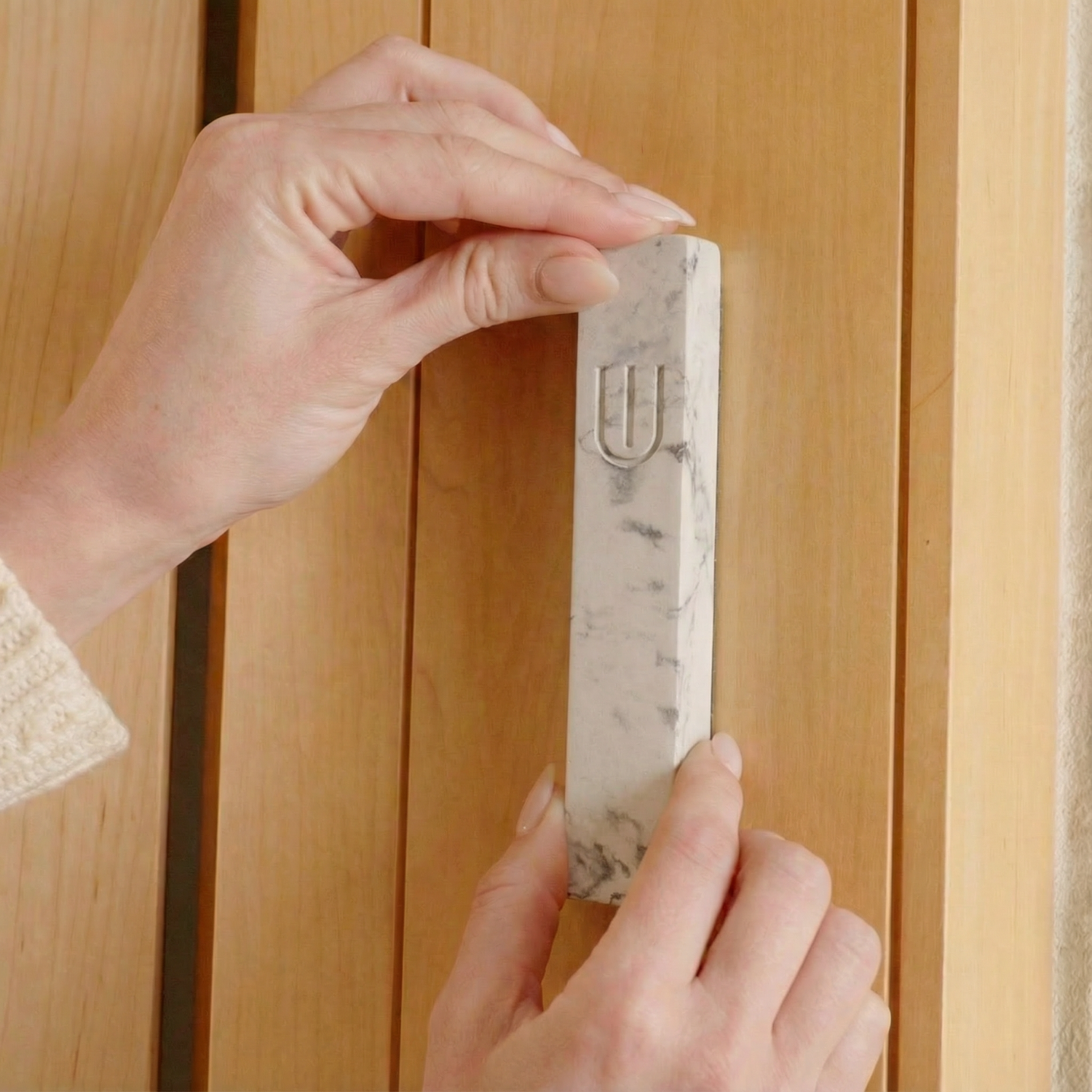 Contemporary Concrete Mezuzah for Modern Entryways – Timeless Collection